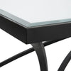 Uttermost Home Uttermost Alayna Black Metal & Glass Coffee Table