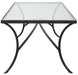 Uttermost Home Uttermost Alayna Black Metal & Glass Coffee Table