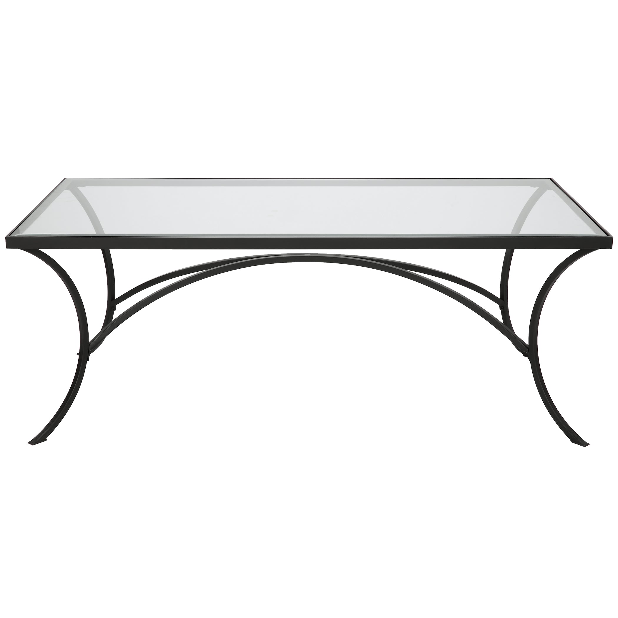 Uttermost Home Uttermost Alayna Black Metal & Glass Coffee Table