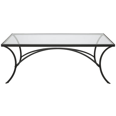 Uttermost Home Uttermost Alayna Black Metal & Glass Coffee Table