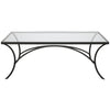 Uttermost Home Uttermost Alayna Black Metal & Glass Coffee Table