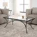 Uttermost Home Uttermost Alayna Black Metal & Glass Coffee Table