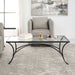 Uttermost Home Uttermost Alayna Black Metal & Glass Coffee Table