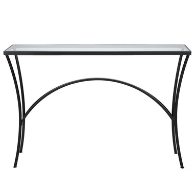 Uttermost Home Uttermost Alayna Black Metal & Glass Console Table