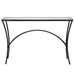 Uttermost Home Uttermost Alayna Black Metal & Glass Console Table
