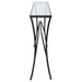 Uttermost Home Uttermost Alayna Black Metal & Glass Console Table