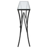 Uttermost Home Uttermost Alayna Black Metal & Glass Console Table