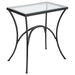 Uttermost Home Uttermost Alayna Black Metal & Glass End Table