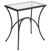Uttermost Home Uttermost Alayna Black Metal & Glass End Table