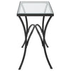 Uttermost Home Uttermost Alayna Black Metal & Glass End Table