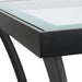 Uttermost Home Uttermost Alayna Black Metal & Glass End Table