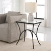 Uttermost Home Uttermost Alayna Black Metal & Glass End Table