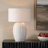 Uttermost Lighting Uttermost Alkman White Glaze Table Lamp