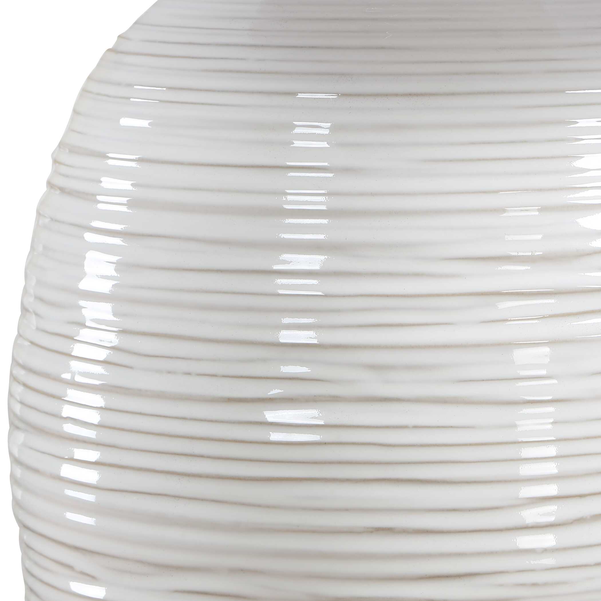 Uttermost Lighting Uttermost Alkman White Glaze Table Lamp
