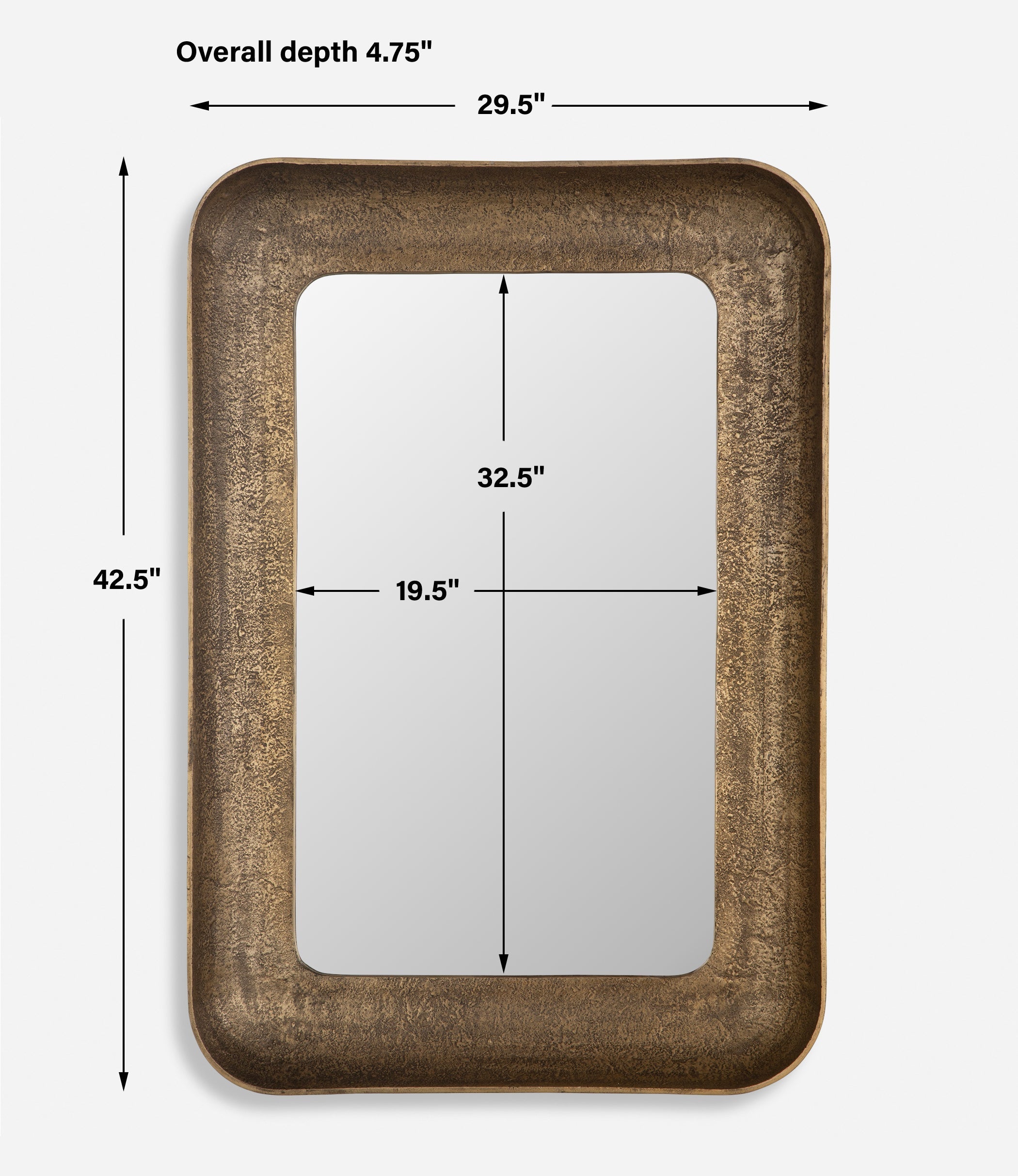 Uttermost Home Decor Uttermost Alvaro Antique Brass Mirror