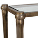 Uttermost Furniture Uttermost Amara Antique Brass Console Table