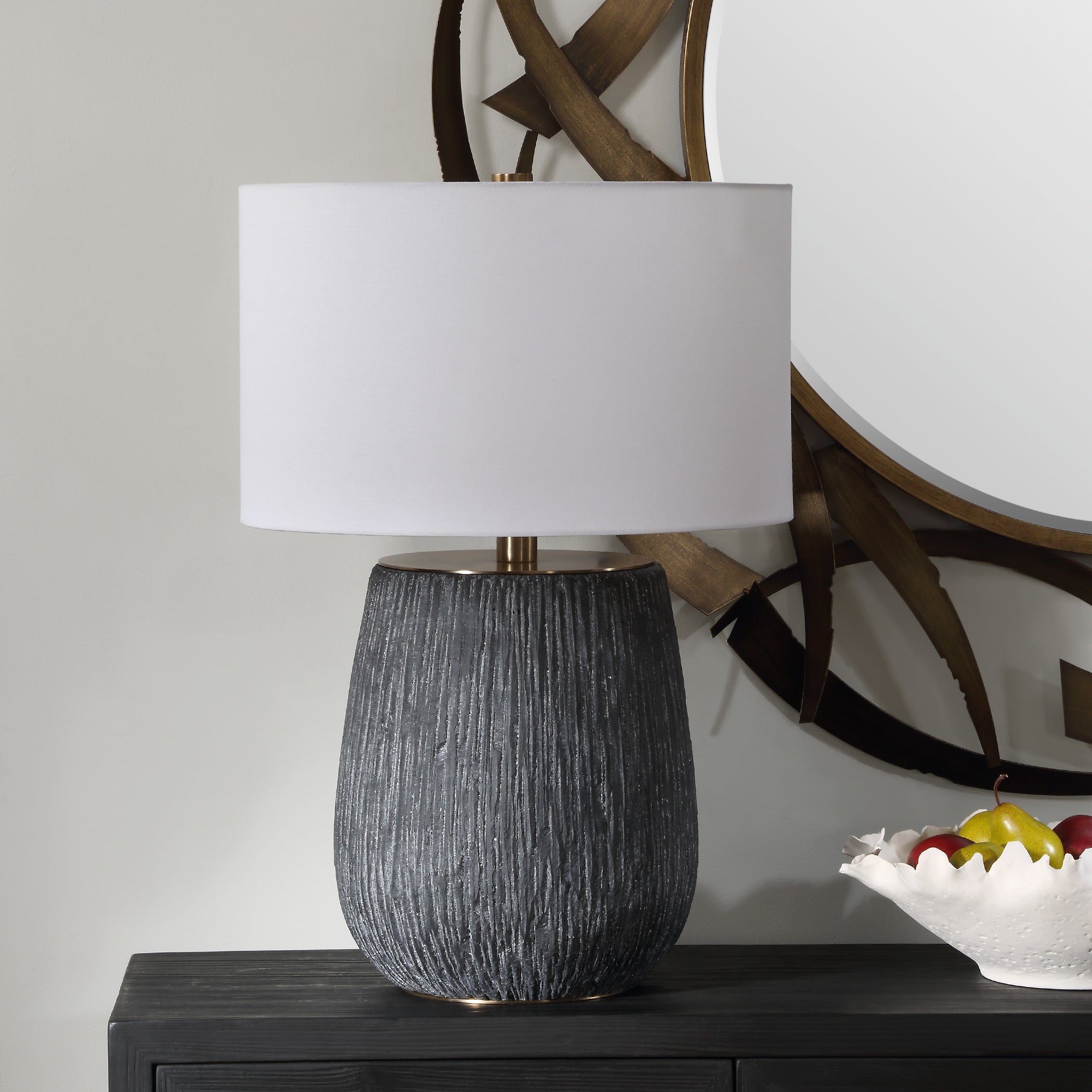 Uttermost Lighting Uttermost Americana Aged Black Table Lamp