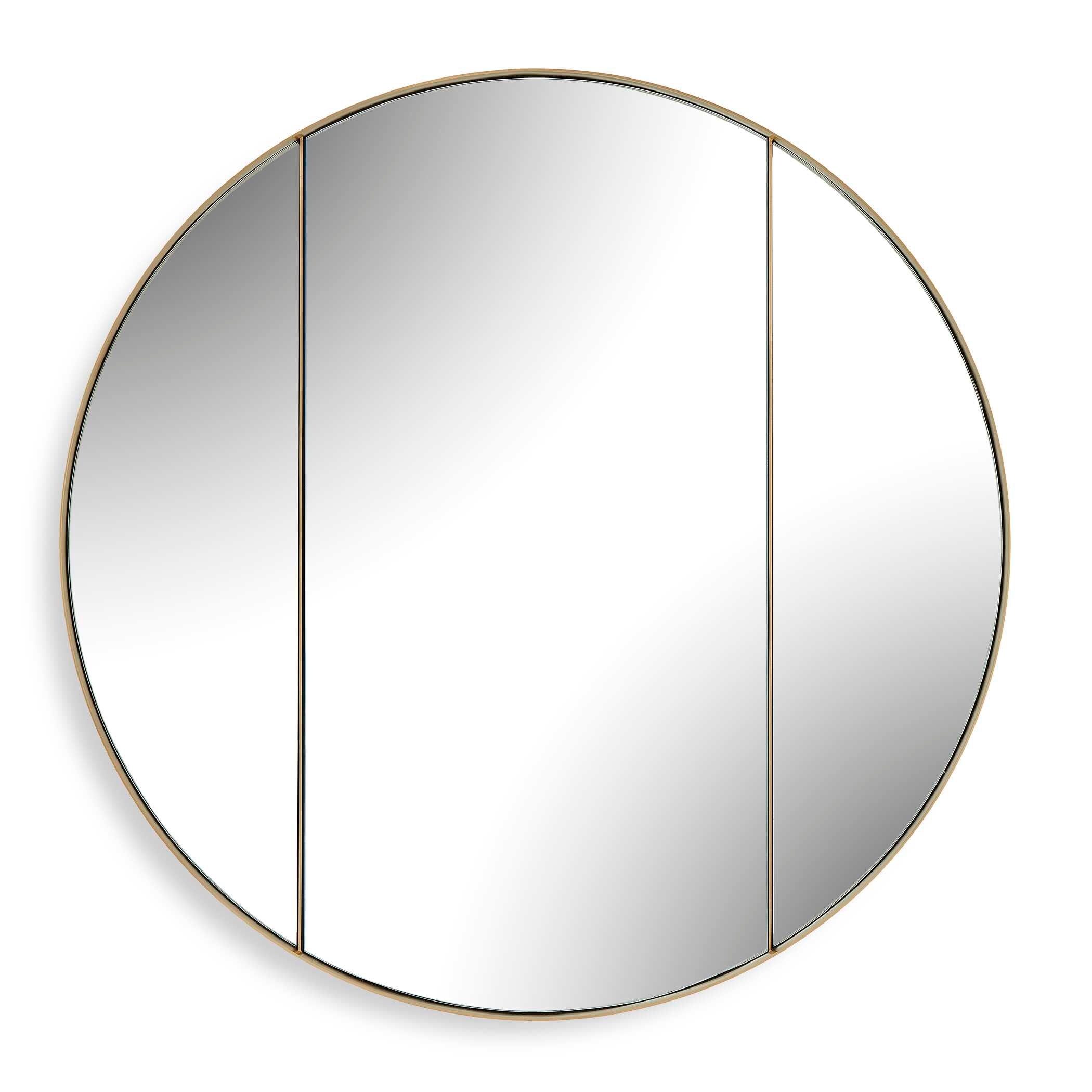 Uttermost Home Decor Uttermost Amram Antique Brass Round Mirror