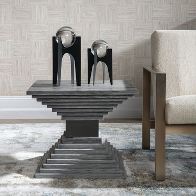 Uttermost Home Decor Uttermost Andes Wooden Geometric Accent Table