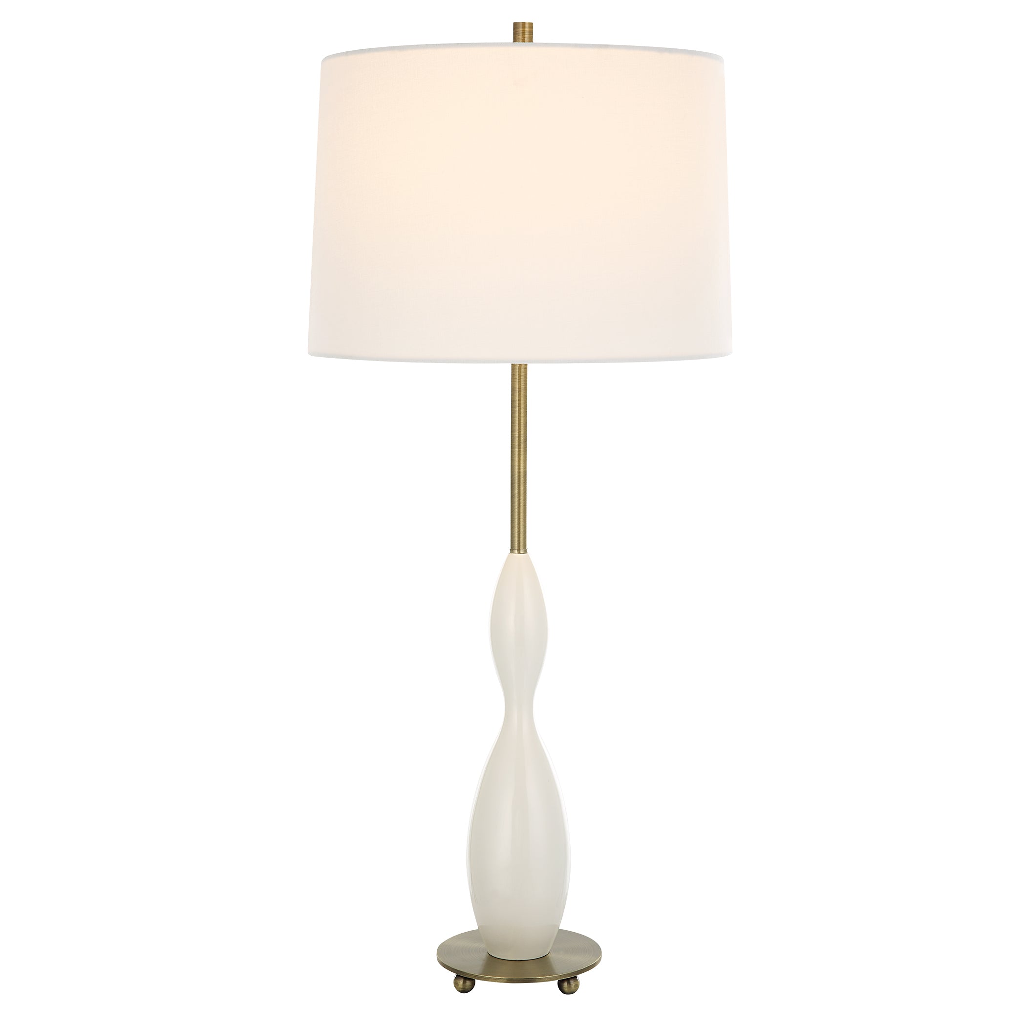 Uttermost Home Decor Uttermost Annora Glossy White Table Lamp