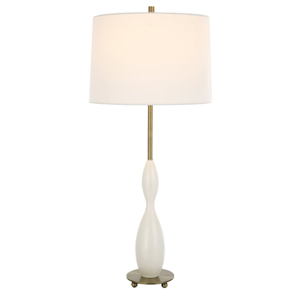 Uttermost Home Decor Uttermost Annora Glossy White Table Lamp