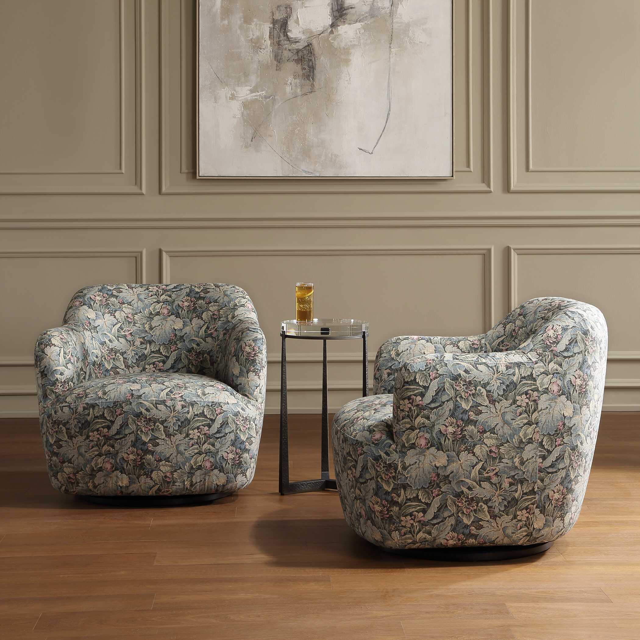 Uttermost Furniture Uttermost Ansel Tapestry Swivel Chair
