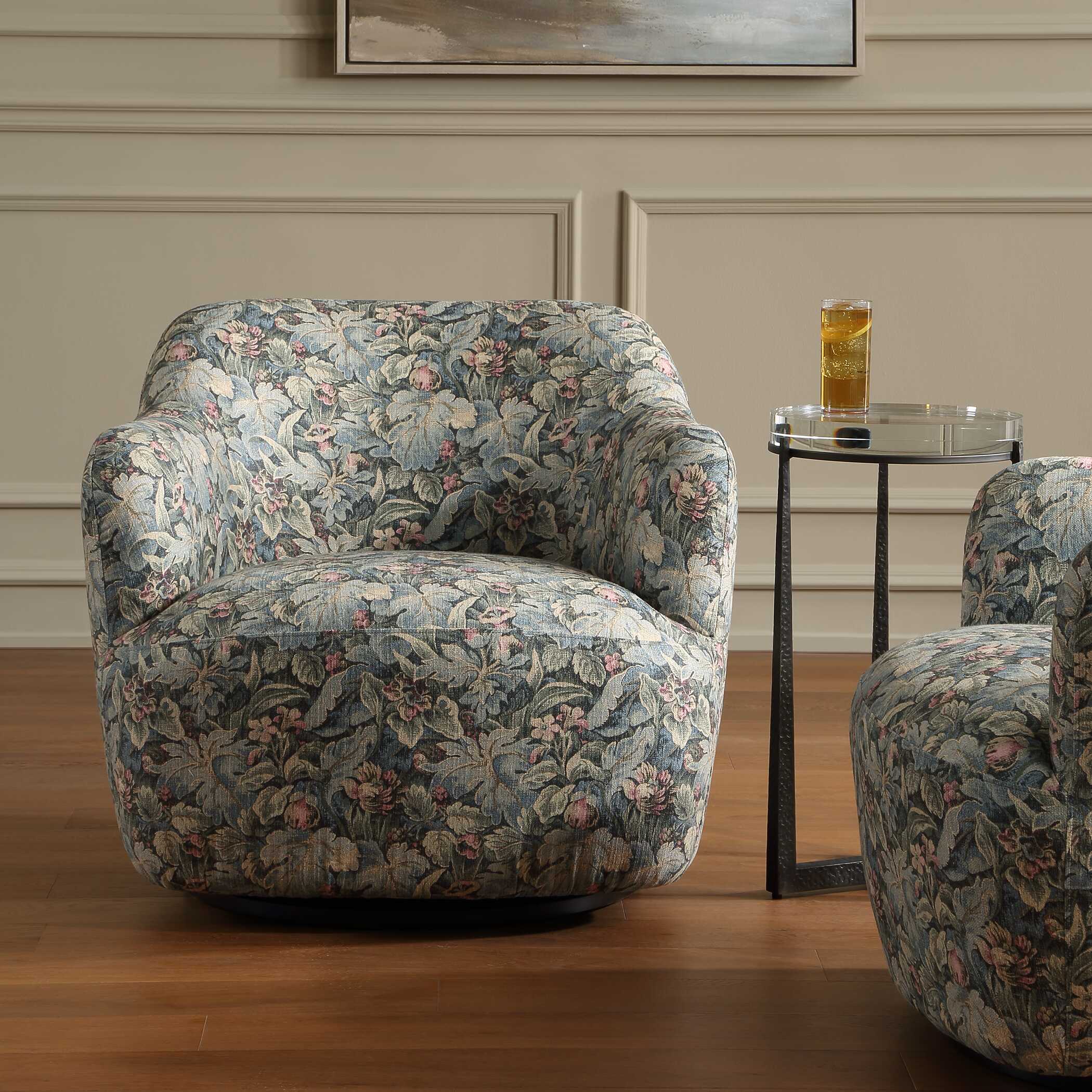 Uttermost Furniture Uttermost Ansel Tapestry Swivel Chair