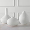 Uttermost Home Decor Uttermost Apothecary Satin White Vases, Set/3