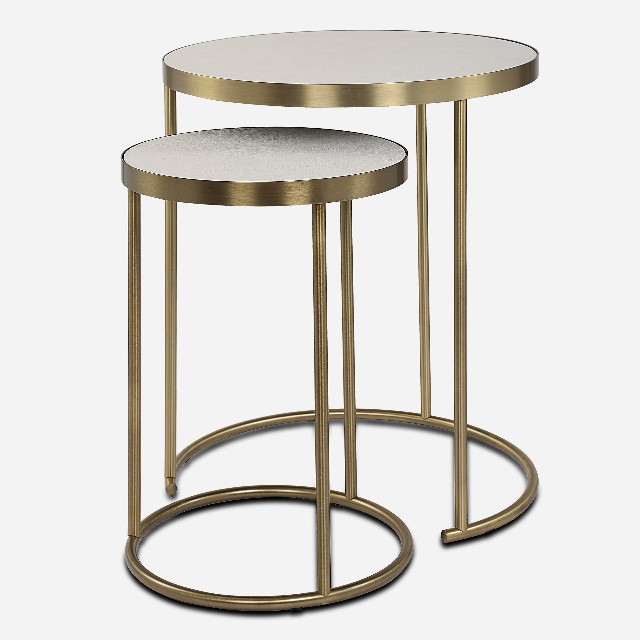 Uttermost Furniture Uttermost Aragon White Nesting Tables Set/2