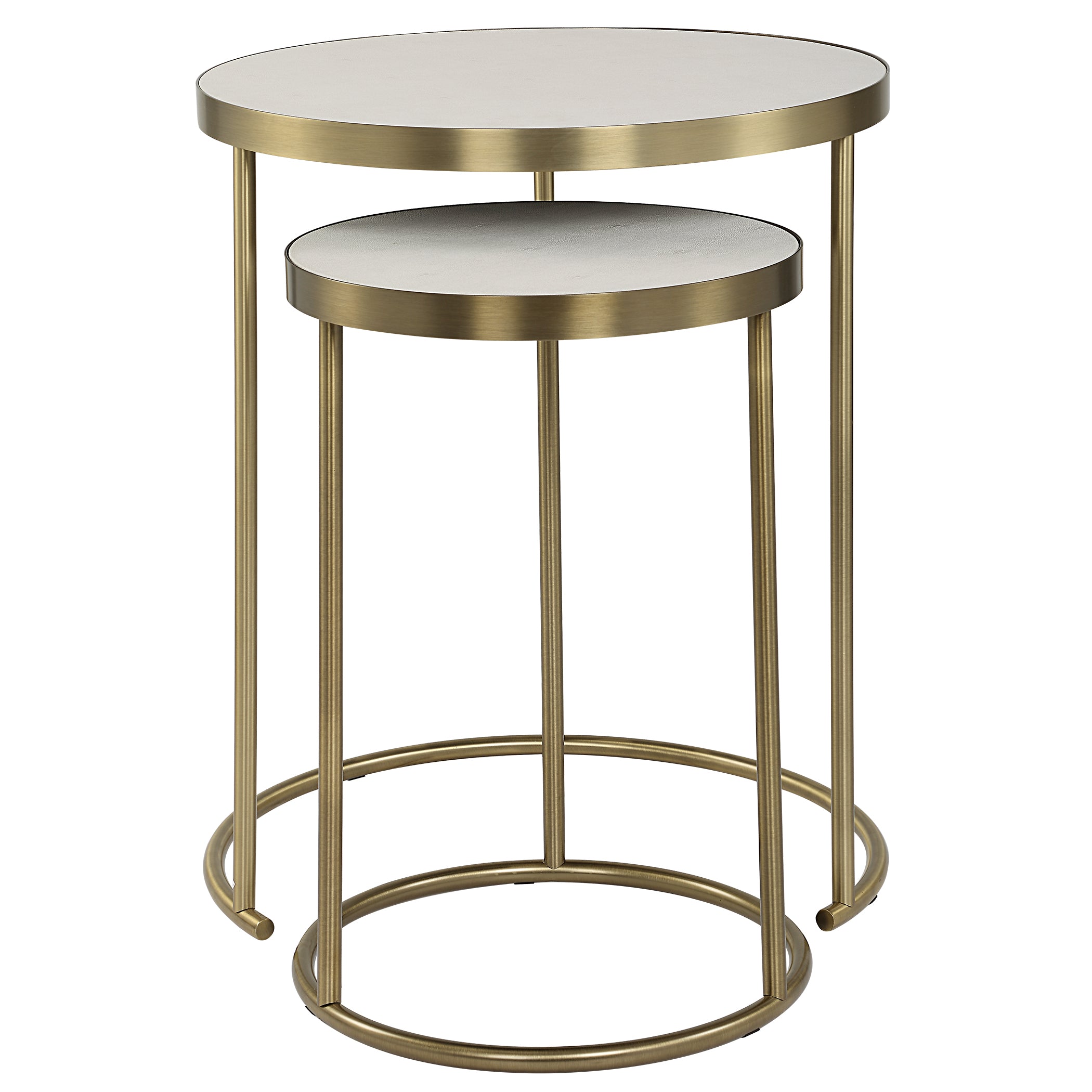 Uttermost Furniture Uttermost Aragon White Nesting Tables Set/2