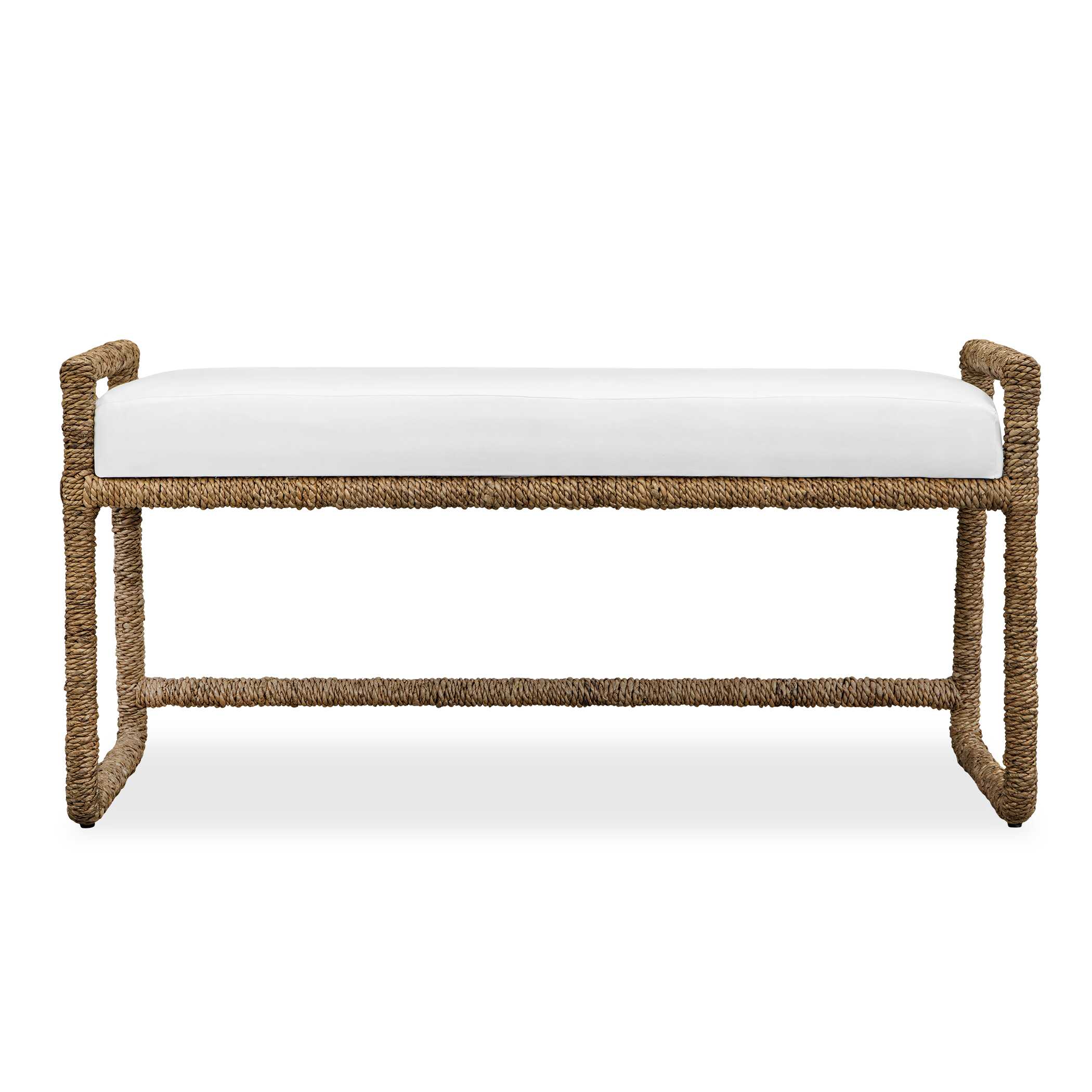 Uttermost Furniture Uttermost Araiza White Fabric Bench