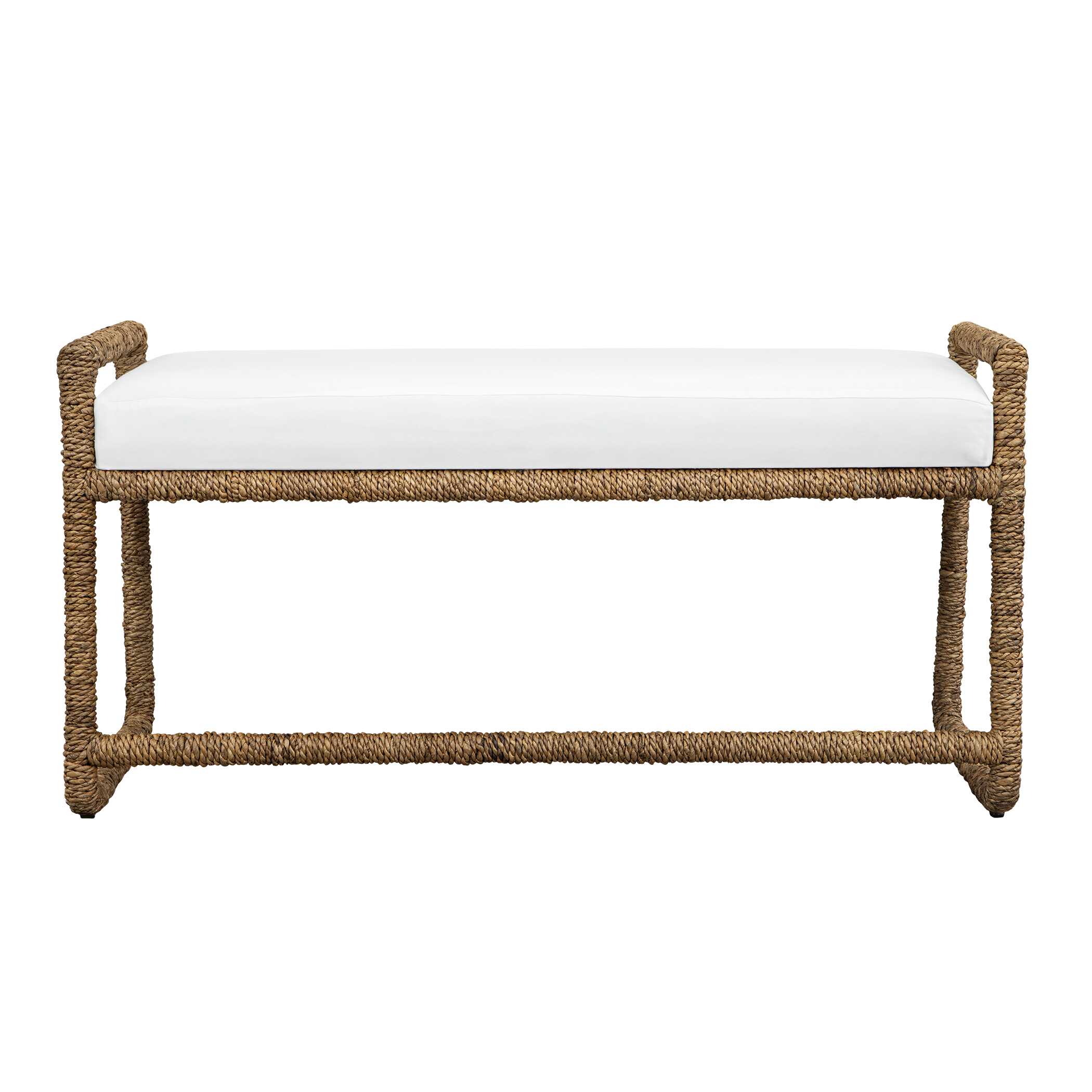 Uttermost Furniture Uttermost Araiza White Fabric Bench