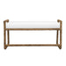 Uttermost Furniture Uttermost Araiza White Fabric Bench