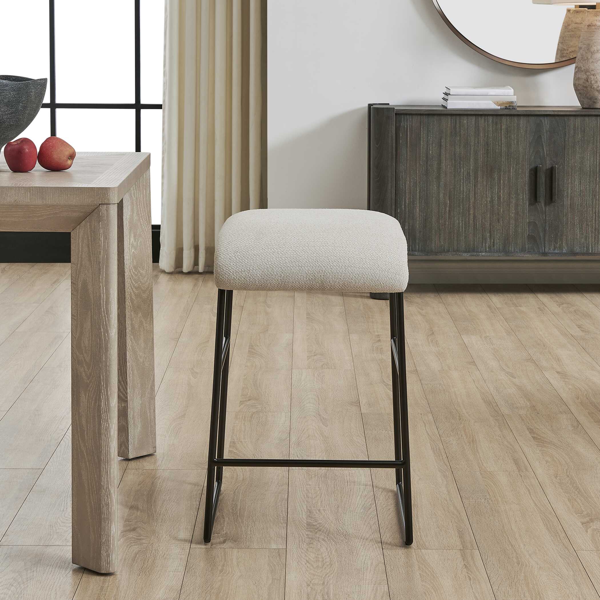 Uttermost Uttermost Arcane Ecru Counter Stool