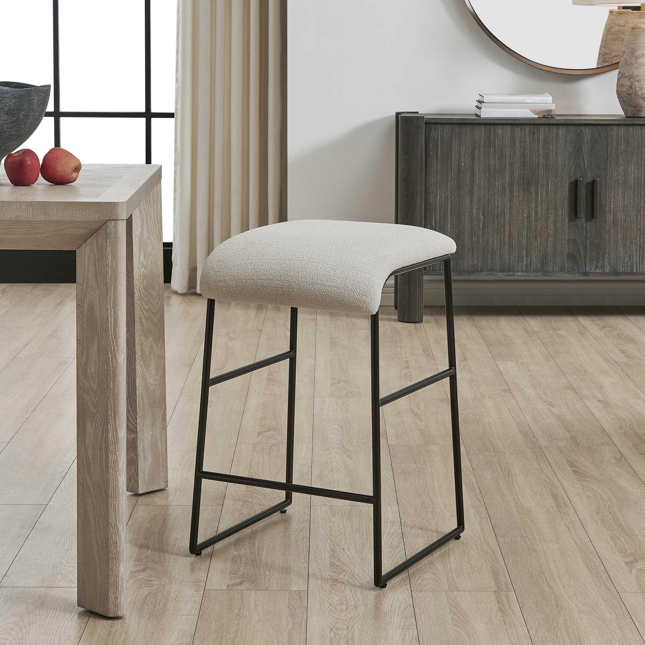 Uttermost Uttermost Arcane Ecru Counter Stool
