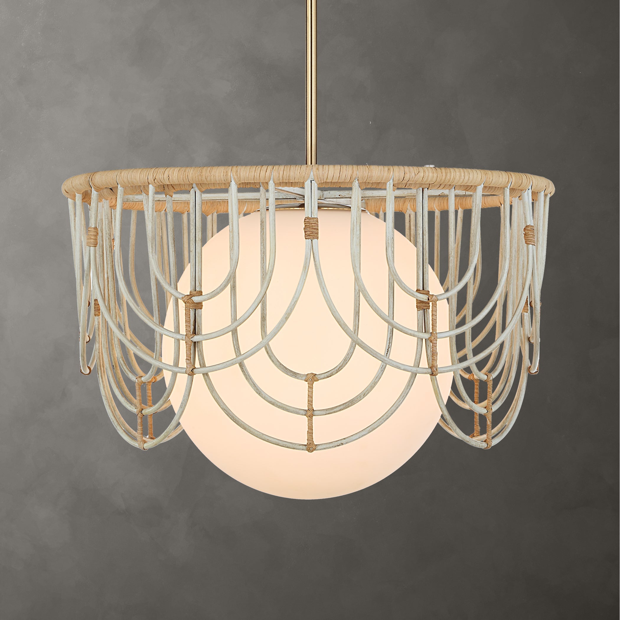 Uttermost Lighting Uttermost Arches 1 Light Rattan Pendant