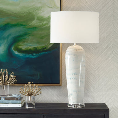 Uttermost Lighting Uttermost Arden White Glaze Table Lamp