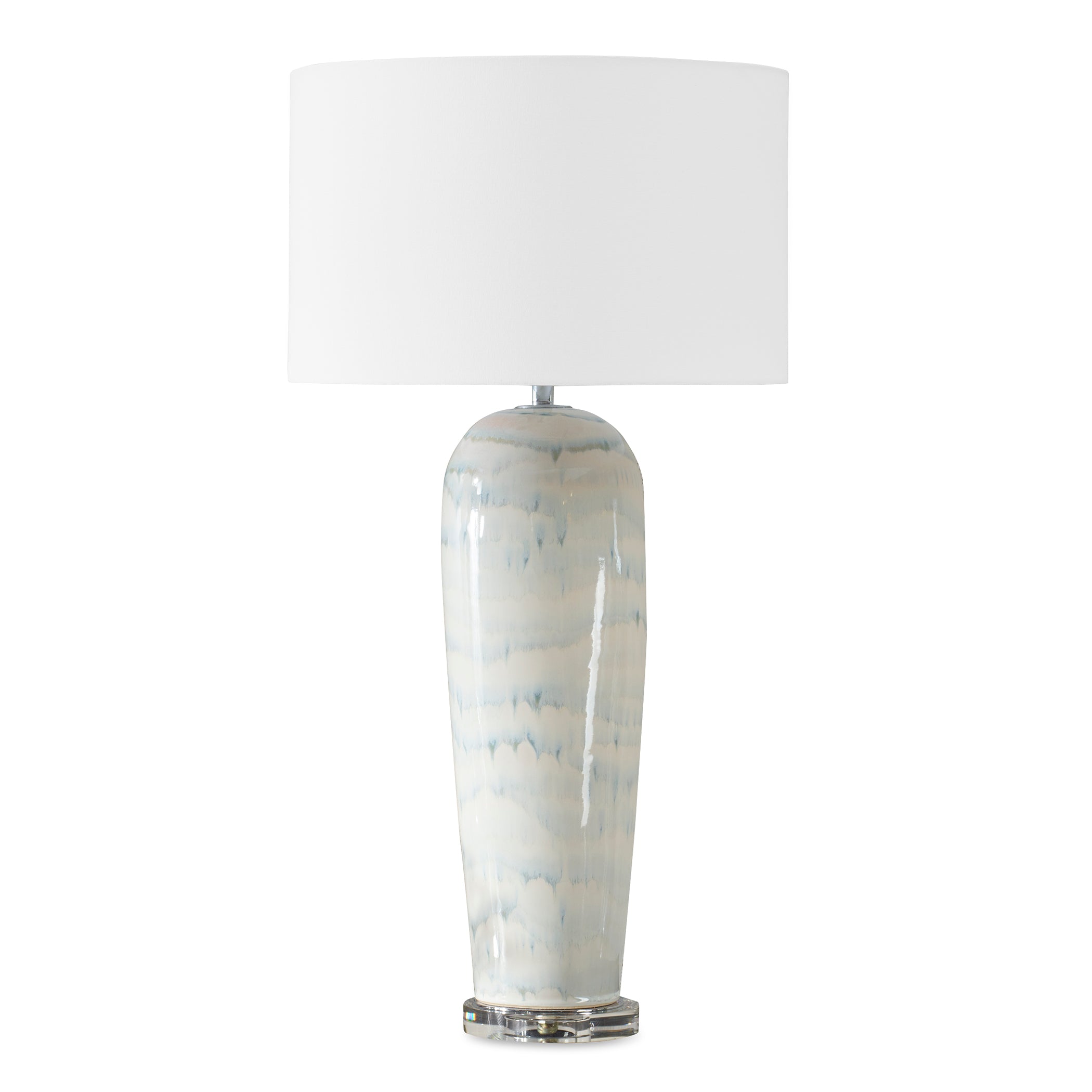 Uttermost Lighting Uttermost Arden White Glaze Table Lamp