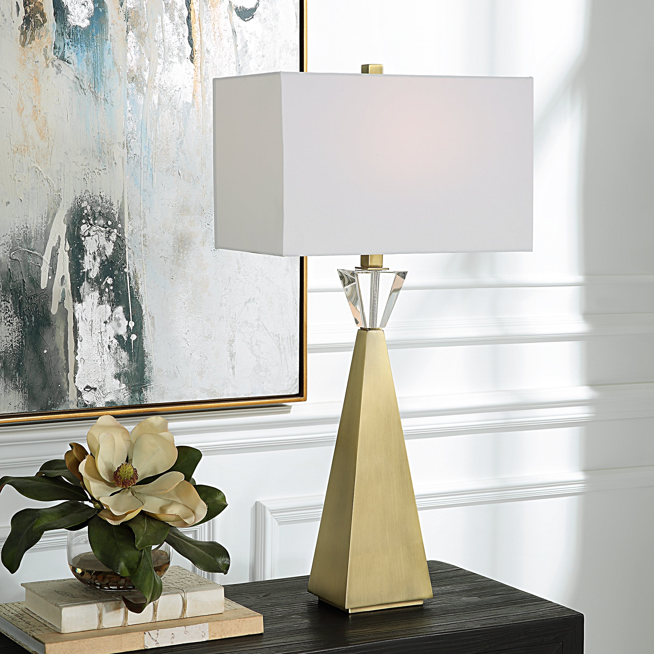 Uttermost Home Uttermost Arete Modern Brass Table Lamp