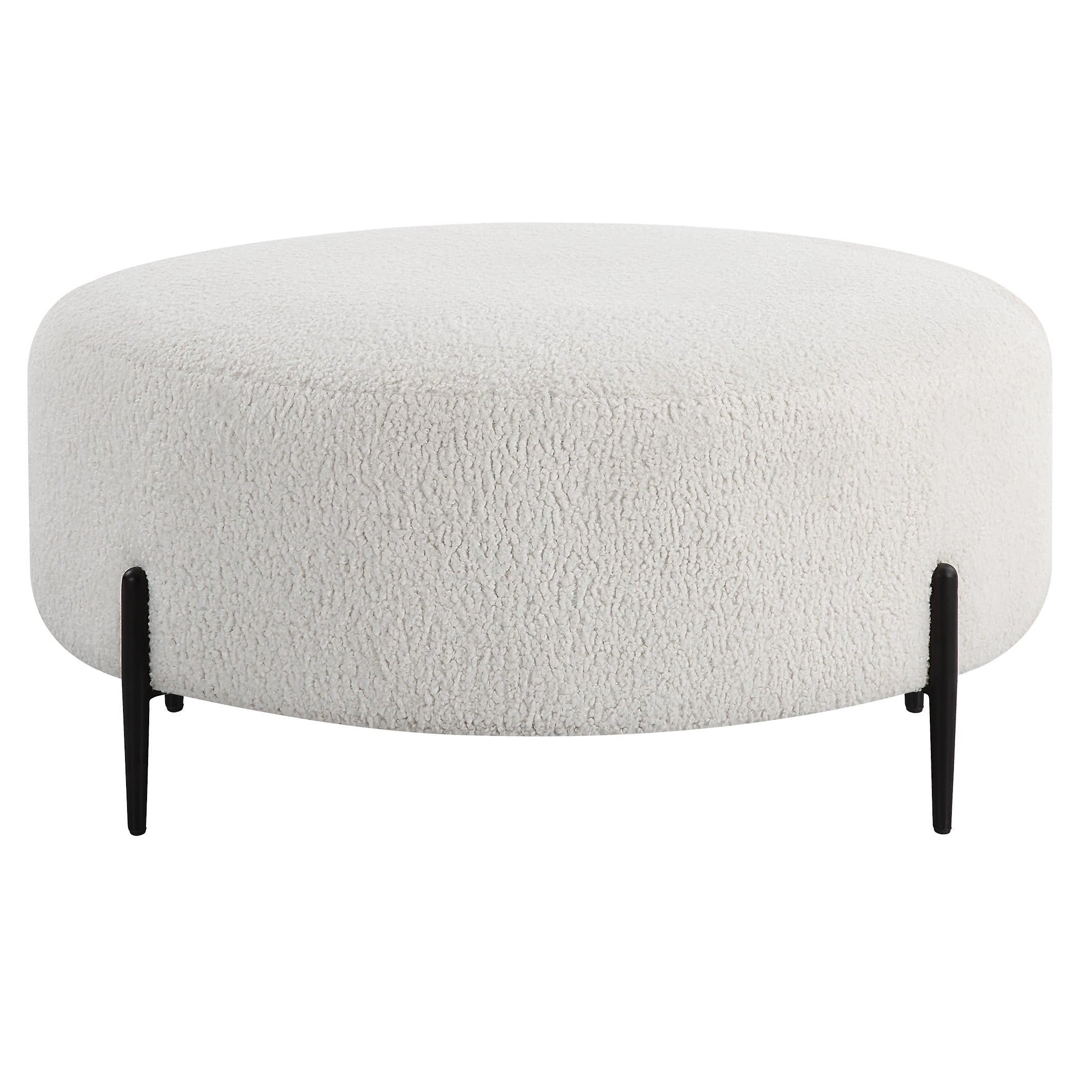 Uttermost Home Decor Motor Freight - Est Rate Quoted Uttermost Arles Large Plush White Ottoman