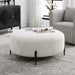 Uttermost Home Motor Freight - To be Quoted Uttermost Arles Large Plush White Ottoman