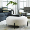 Uttermost Home Motor Freight - To be Quoted Uttermost Arles Large Plush White Ottoman
