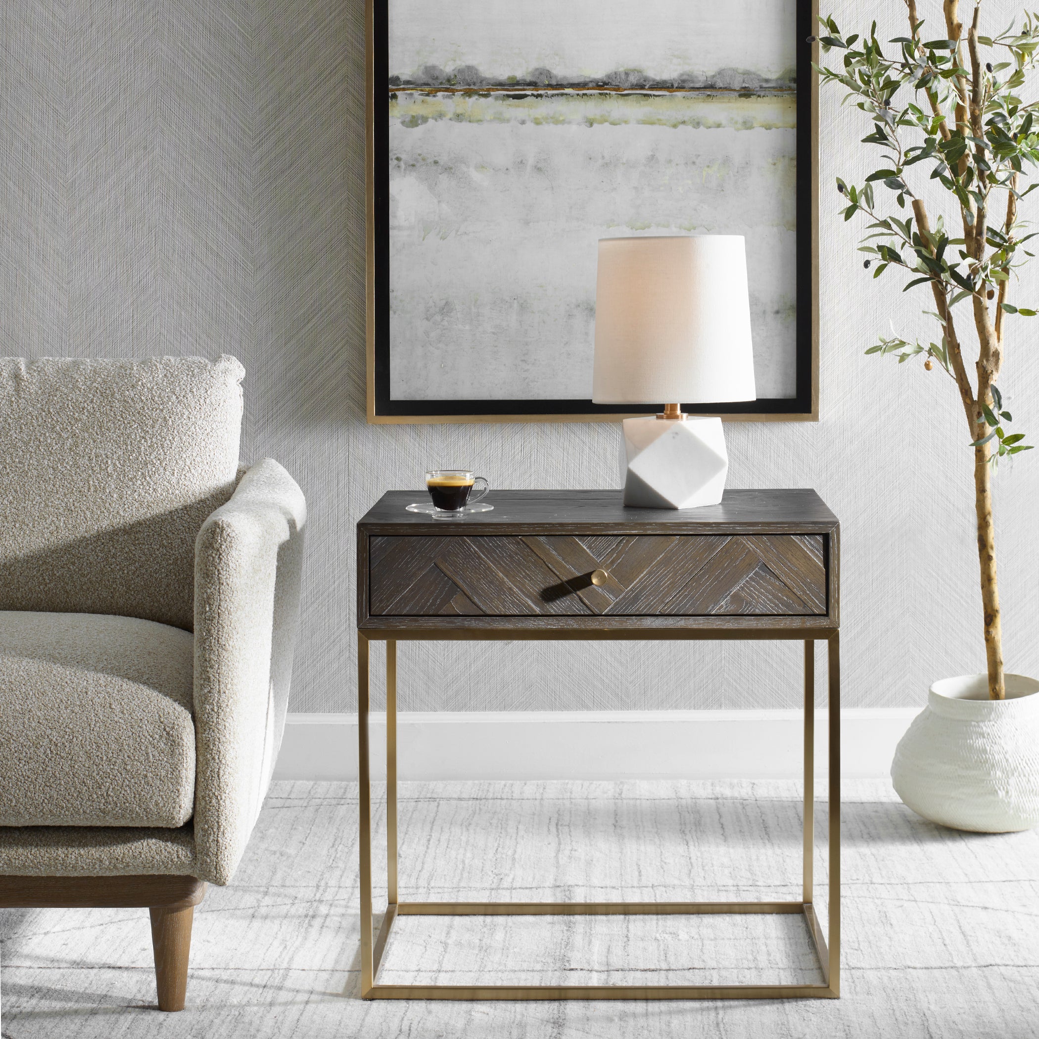 Uttermost Furniture Uttermost Armistead Walnut Side Table