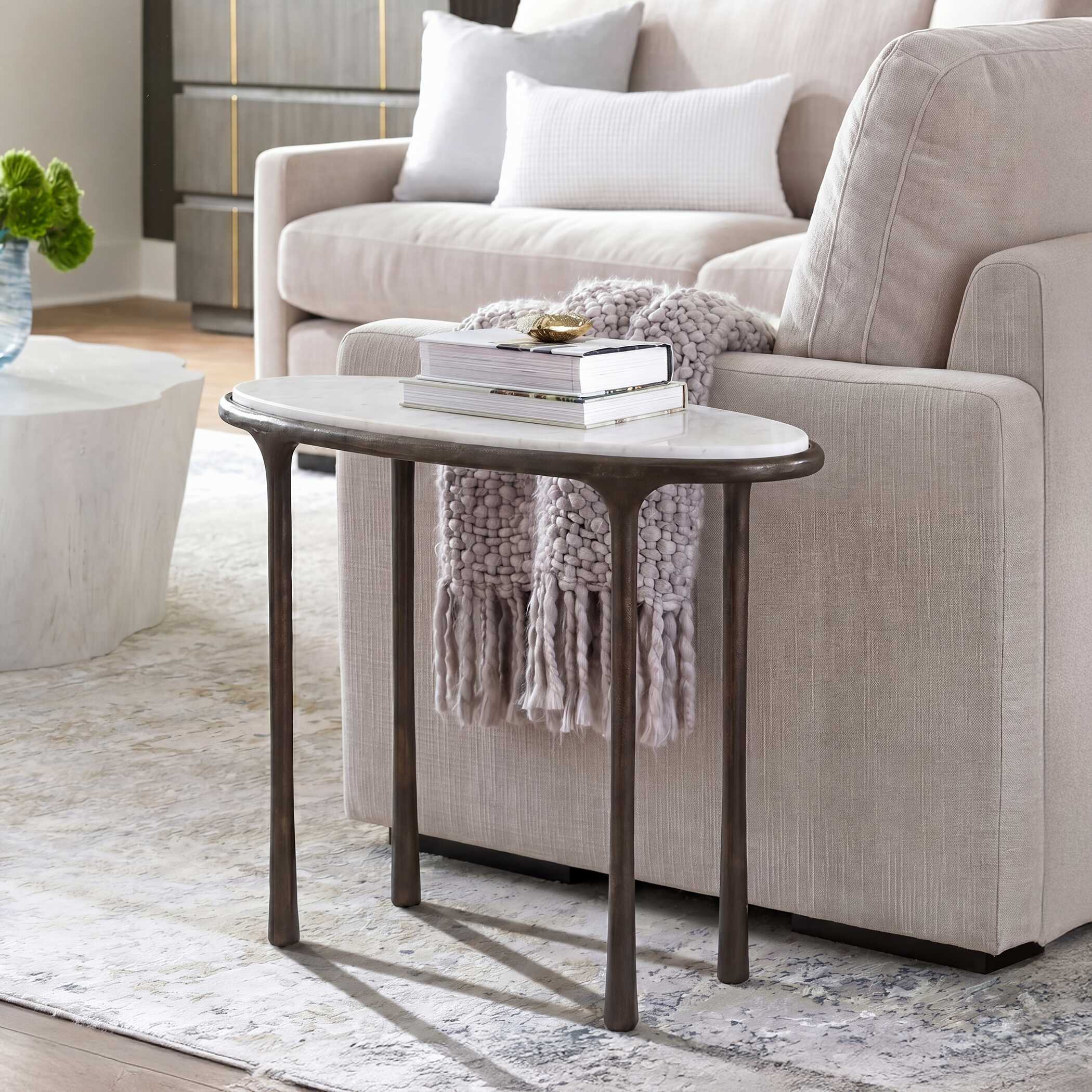 Uttermost Furniture Uttermost Ata Dark Bronze Accent Table