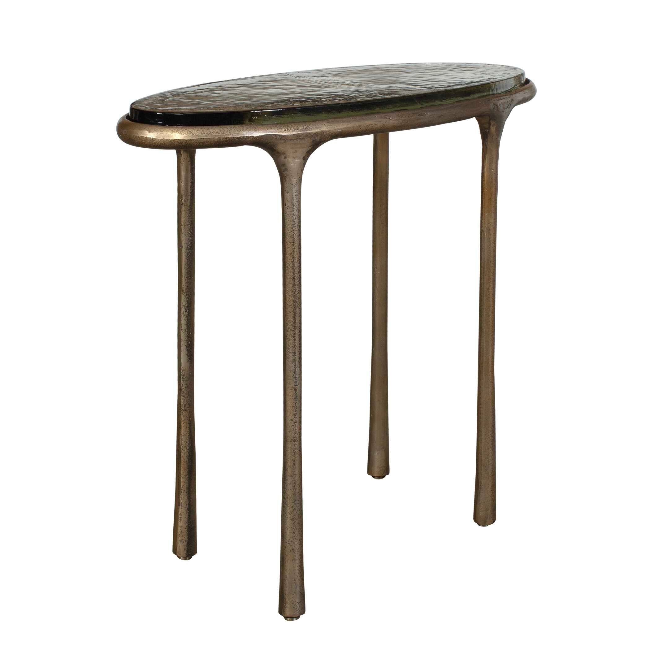 Uttermost Furniture Uttermost Ata Oval Brass Accent Table
