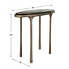 Uttermost Furniture Uttermost Ata Oval Brass Accent Table