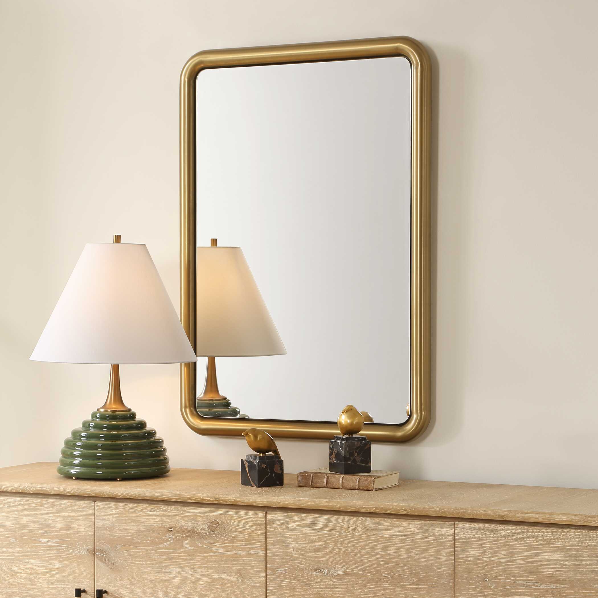 Uttermost Uttermost Atkinson Modern Brass Mirror