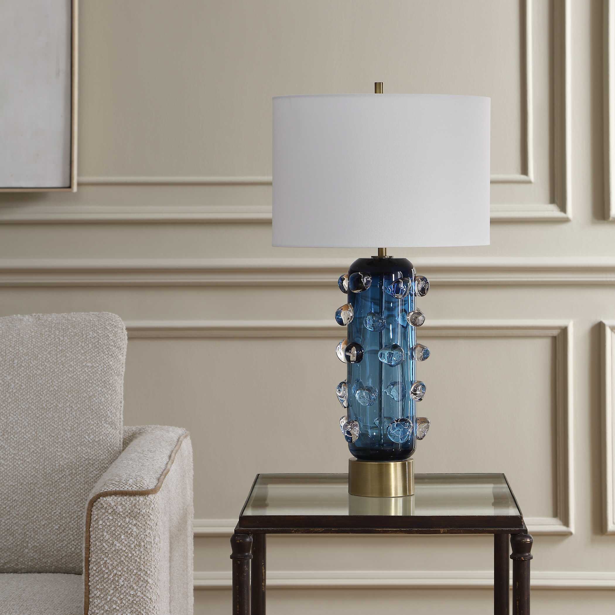 Uttermost Lighting Uttermost Aura Blue Table Lamp