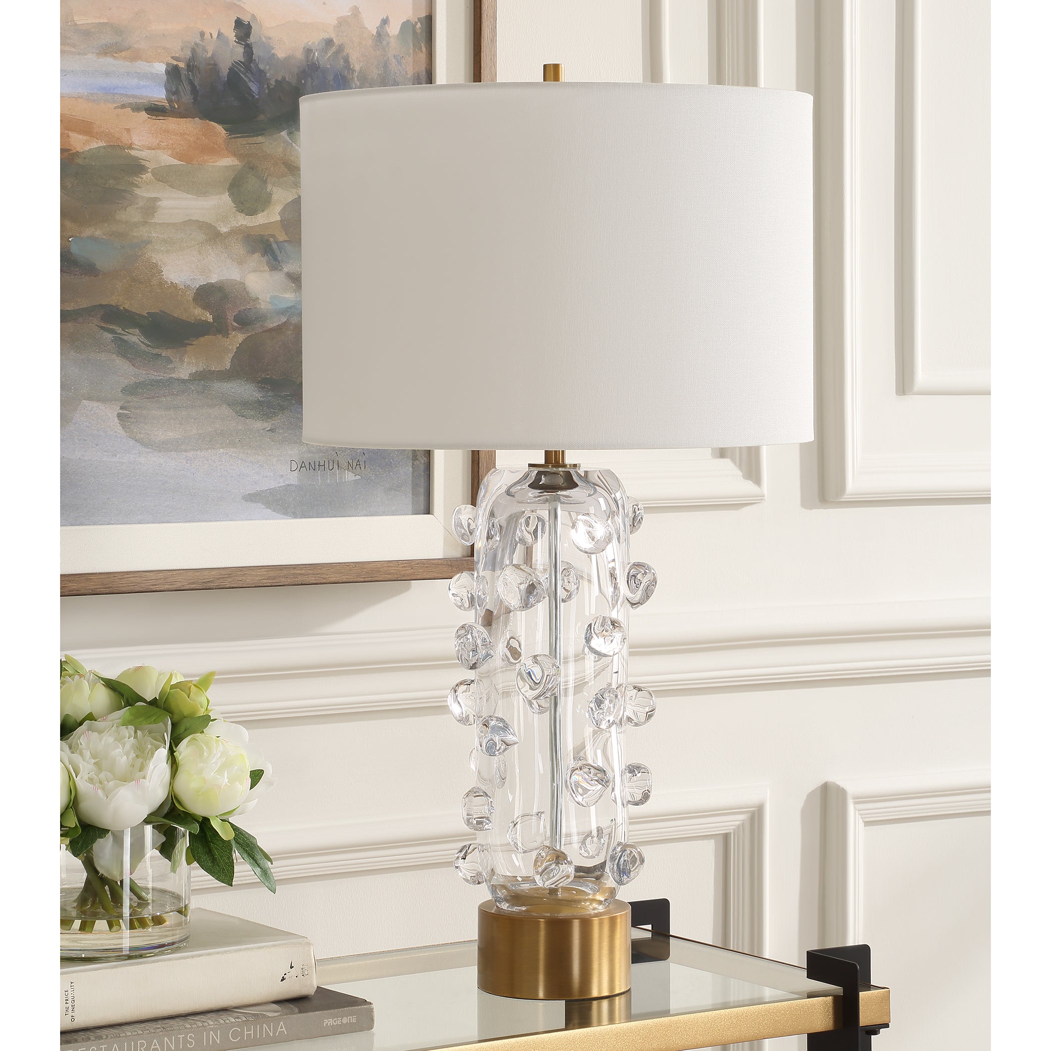 Uttermost Lighting Uttermost Aura Clear Glass Table Lamp