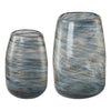 Uttermost Home Decor Uttermost Aurora Swirl Glass Vases, S/2